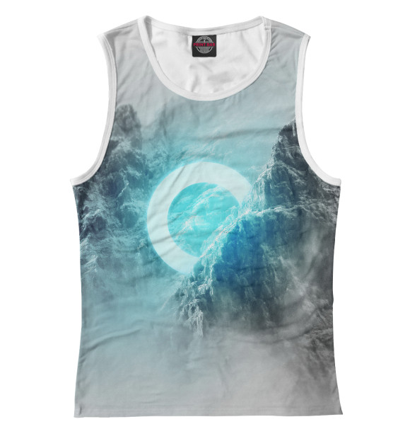 Майка для девочки с притом Mystery цвета Белый Майка для девочки с изображением Mystery цвета Белый