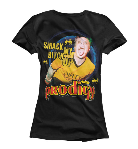 Футболка для девочек с изображением Smack My Bitch Up цвета Белый