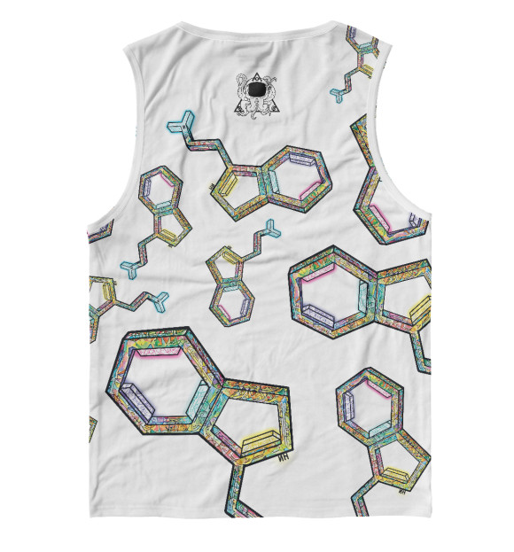 Майка для мальчика с изображением Molecule цвета Белый