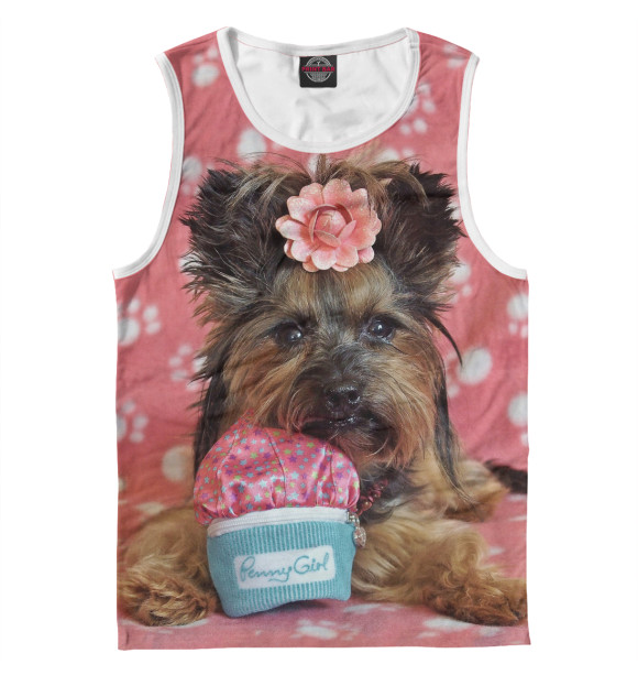 Майка для мальчика с изображением Йорк цвета Белый