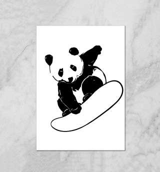 Panda Snowboarder