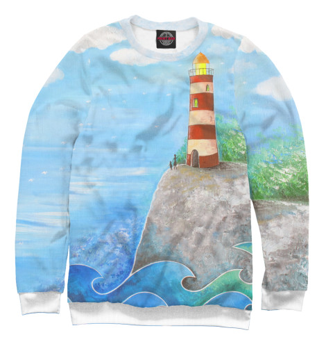 

Свитшоты Print Bar, Белый, Маяк надежды