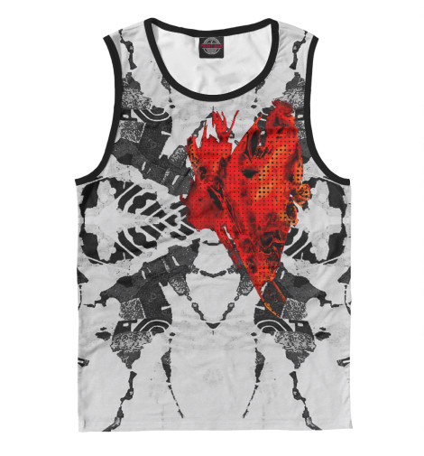 

Майки Print Bar, Белый, My burning heart