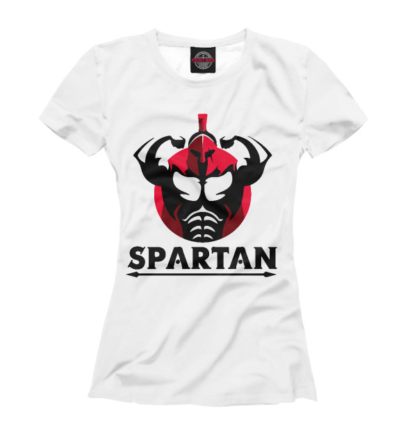 Футболка для девочек с изображением Spartan цвета Белый