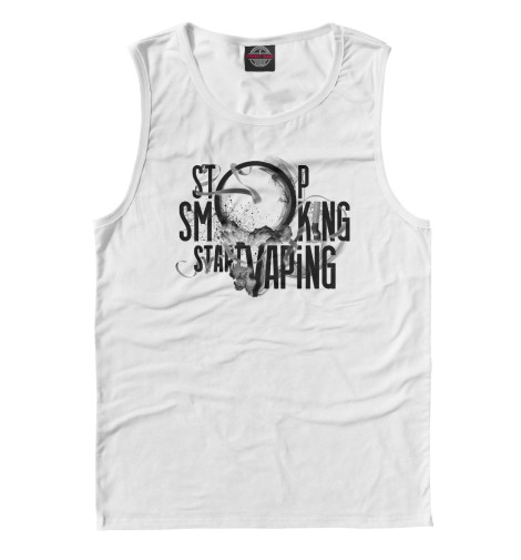 

Майки Print Bar, Белый, Stop Smoking Start VAping