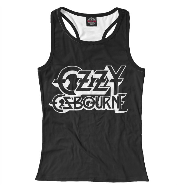 Женская майка-борцовка с изображением Ozzy Osbourne цвета Белый