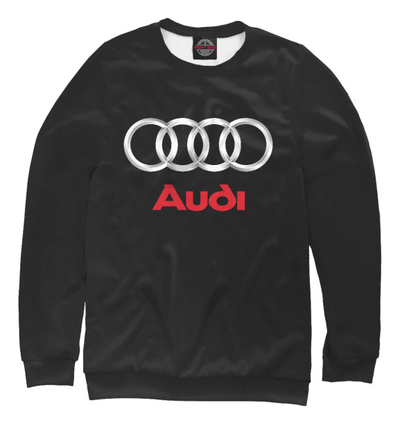 Свитшот для мальчиков с изображением AUDI цвета Белый