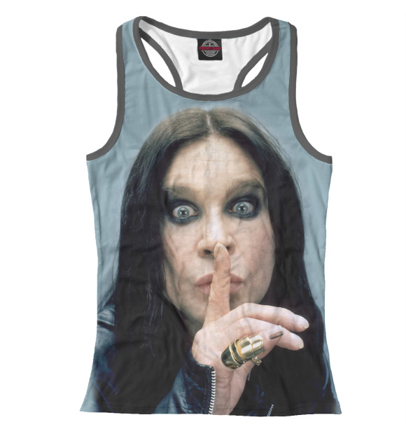 Женская майка-борцовка с изображением Ozzy Osbourne цвета Белый