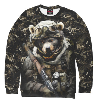 Свитшот для мальчиков Медведь солдат спецназа