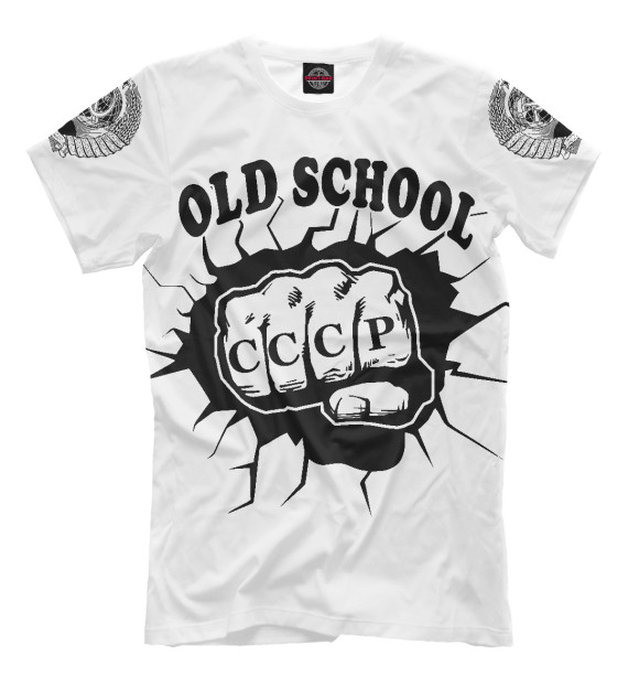 Футболка для мальчиков с изображением Old School цвета Белый