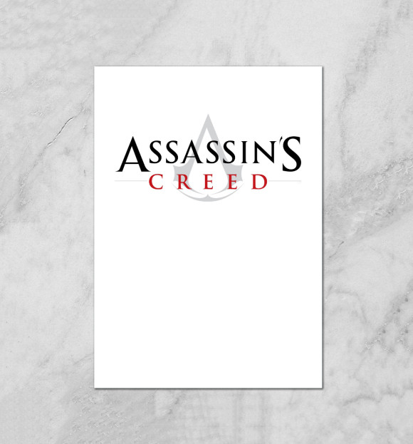 Плакат с изображением Assassin’s Creed цвета Белый