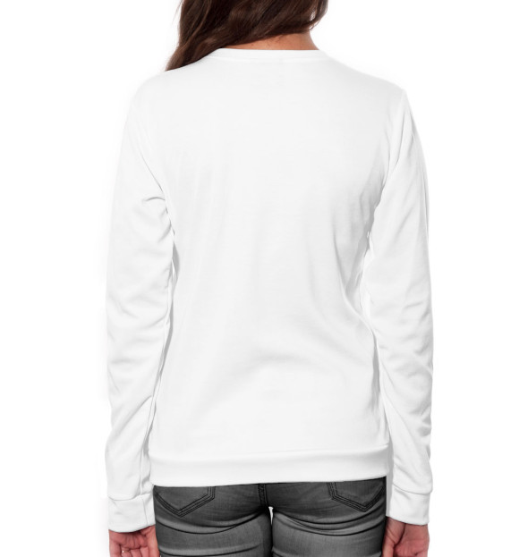 Женский свитшот с изображением Nirvana цвета Белый