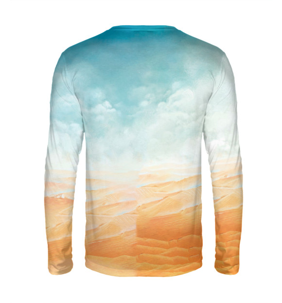 Мужской лонгслив с изображением Маленький Принц цвета Белый