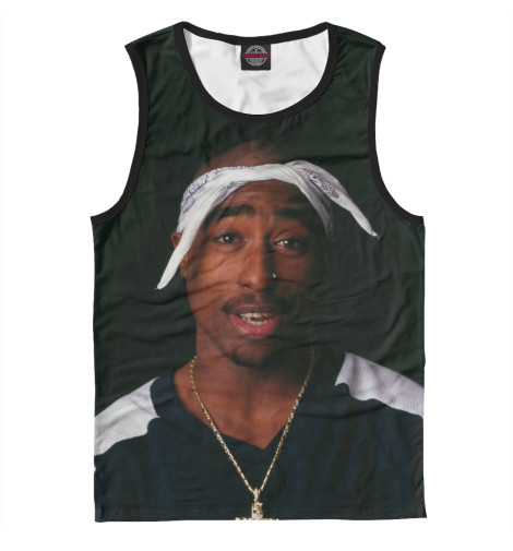 

Майки Print Bar, Белый, Тупак Шакур