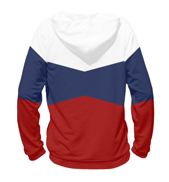 Женское худи с изображением Russia цвета Белый