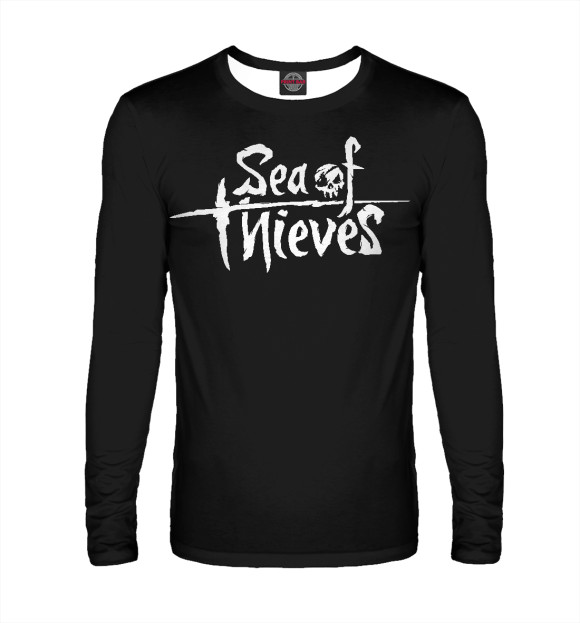 Мужской лонгслив с притом Sea of Thieves цвета Белый Мужской лонгслив с изображением Sea of Thieves цвета Белый