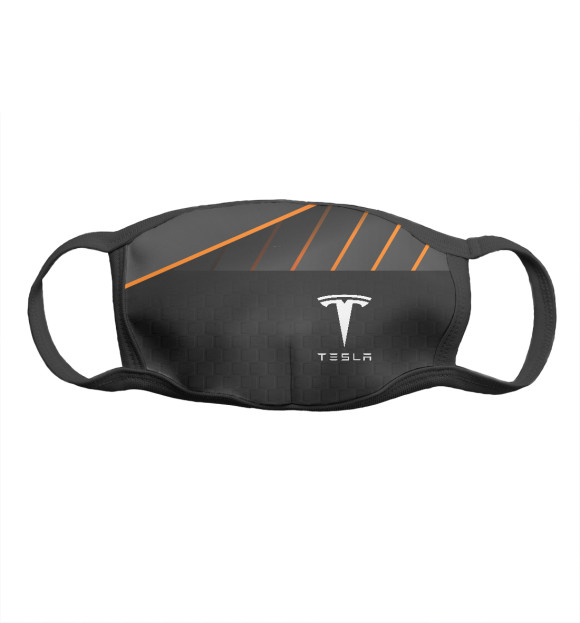 Маска тканевая с изображением Tesla / Тесла цвета Белый