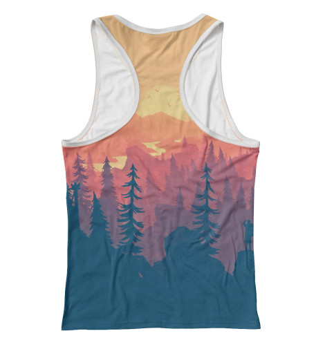 

Майки борцовки Print Bar, Белый, Firewatch