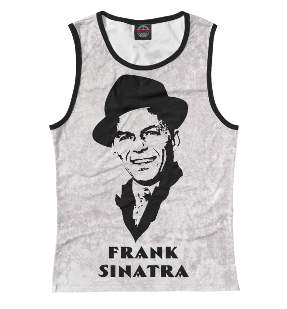 Майка для девочки с изображением Frank Sinatra цвета Белый