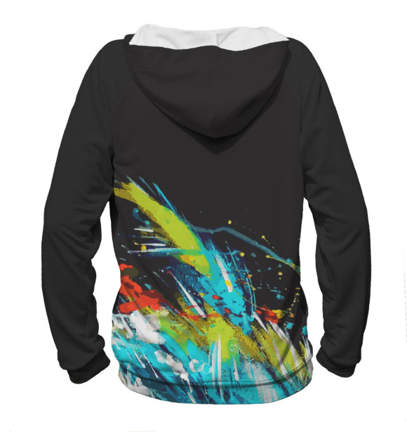 Женское худи с изображением Обезьяны цвета Белый