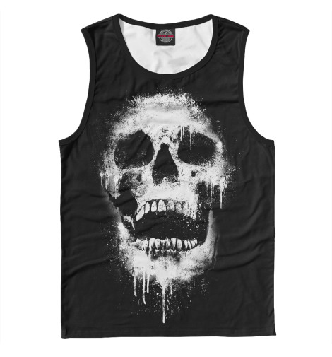 

Майки Print Bar, Белый, Evil Skull