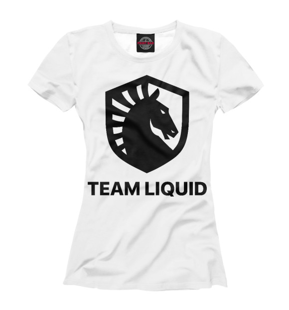 Футболка для девочек с изображением Team liquid цвета Белый