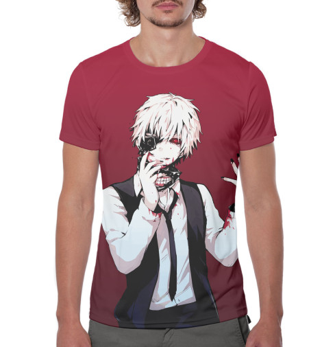 

Футболки Print Bar, Темно-бордовый, Ken Kaneki