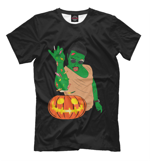 Футболка для мальчиков с изображением ZomBae цвета Белый