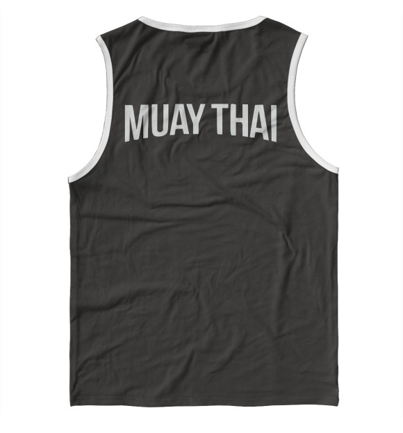 Мужская майка с изображением Muay Thai цвета Белый