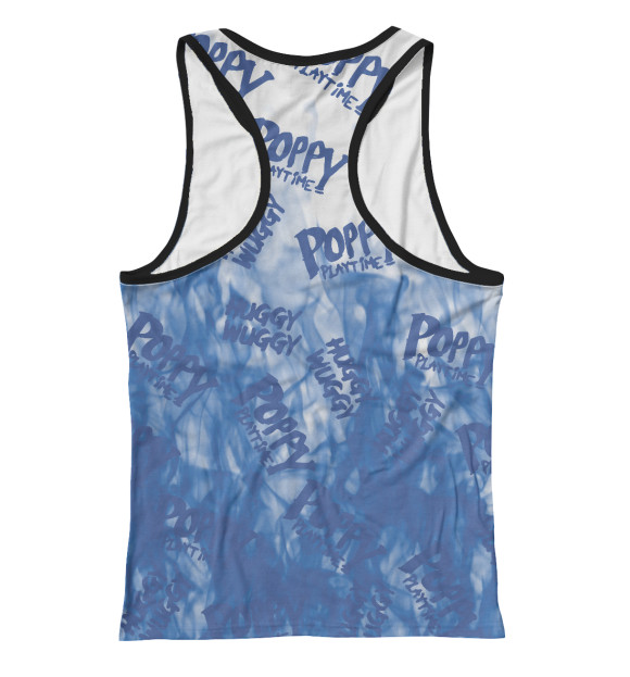 Женская майка-борцовка с изображением Poppy Playtime цвета Белый