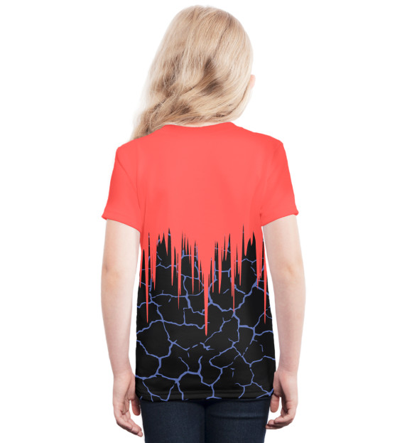 Футболка для девочек с изображением Poppy Playtime цвета Белый