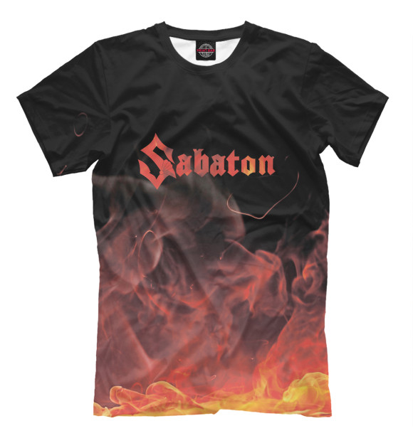 Футболка для мальчиков с изображением Sabaton цвета Белый