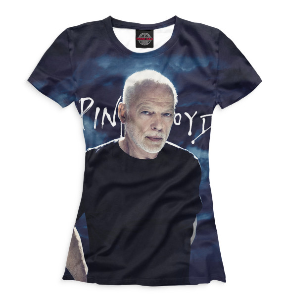 Женская футболка с изображением Дэвид Гилмор цвета Белый