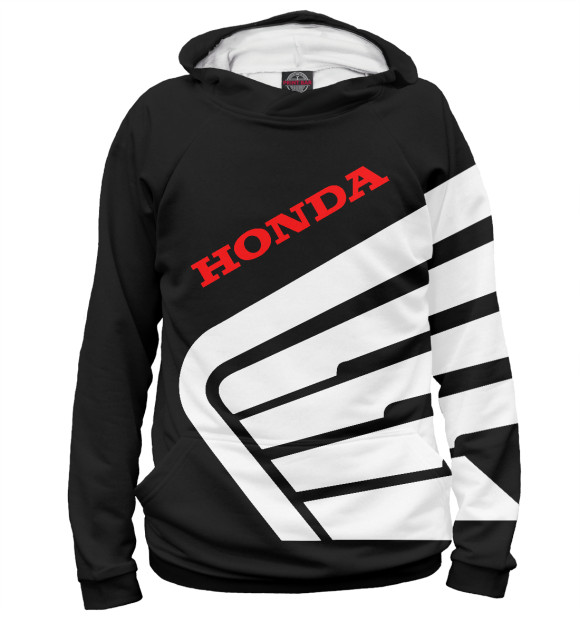 Худи для девочки с изображением Honda цвета Р‘РµР»С‹Р№