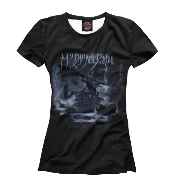 Футболка для девочек с изображением My Dying Bride цвета Белый