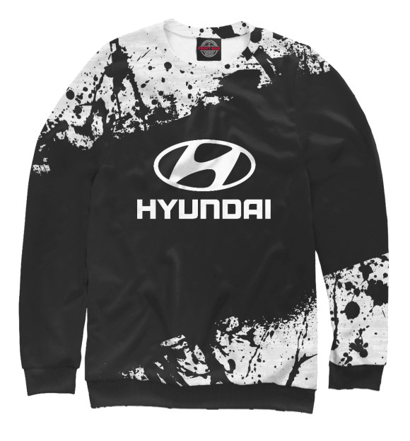 Свитшот для девочек с изображением HYUNDAI SPORT цвета Белый
