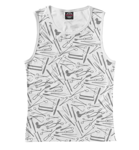 

Майки Print Bar, Белый, Хирургические инструменты