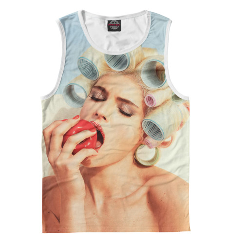 

Майки Print Bar, Белый, Девушка