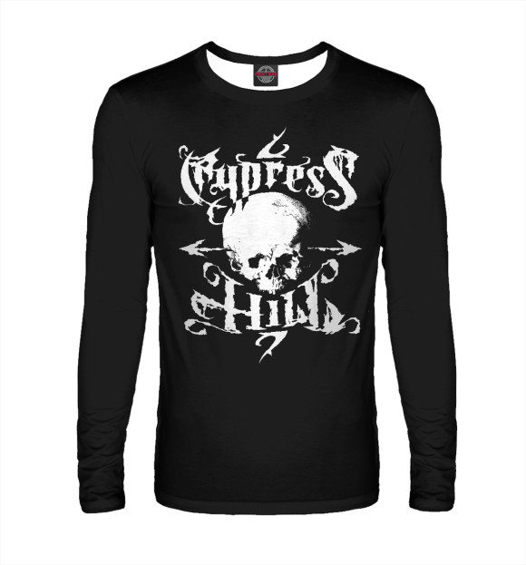 Мужской лонгслив с изображением Cypress Hill цвета Белый