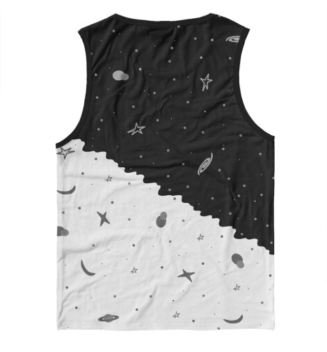 

Майки Print Bar, Белый, Черно-белое небо