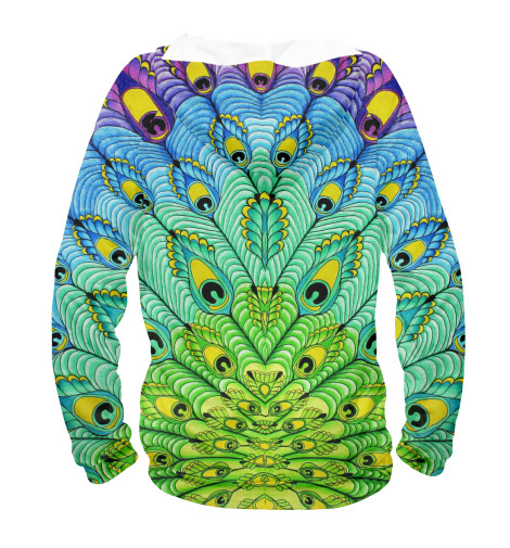 

Худи Print Bar, Белый, Павлин