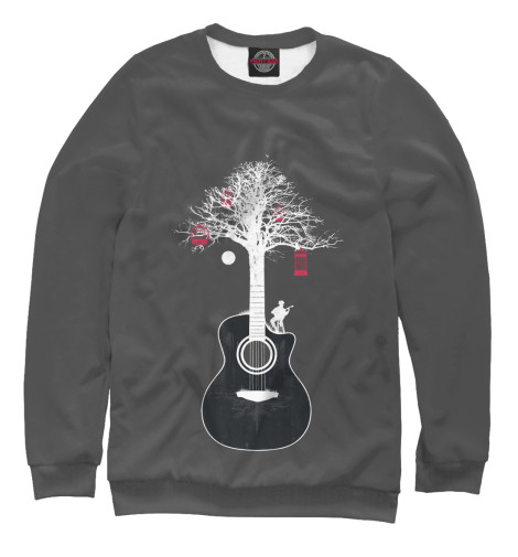 

Свитшоты Print Bar, Белый, Гитара