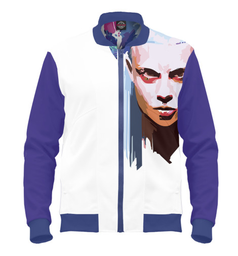 

Бомбер Print Bar, Белый, Die Antwoord