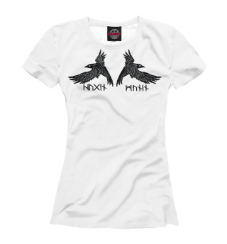 Женская футболка Вороны Одина