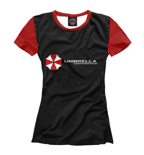 Футболка для девочек с изображением Umbrella цвета Белый