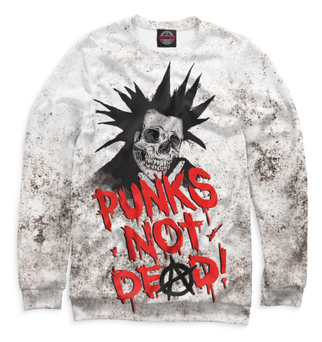 

Свитшоты Print Bar, Белый, Punks not Dead!