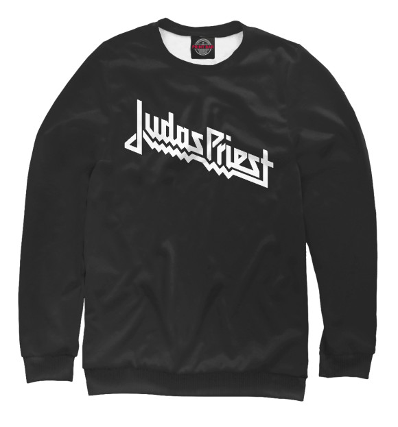 Женский свитшот с изображением Judas Priest цвета Белый