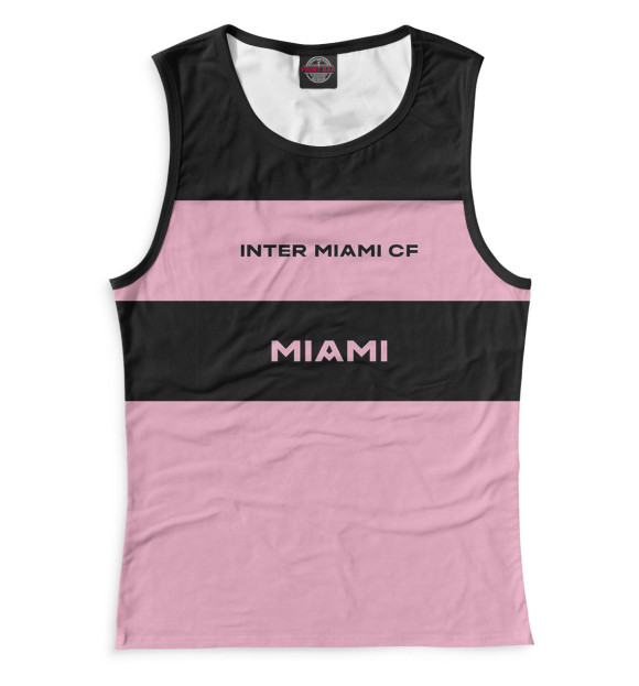 Майка для девочки с изображением Inter Miami цвета Белый