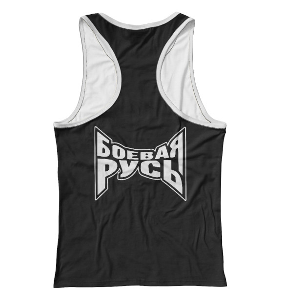 Женская майка-борцовка с изображением Александр Невский (Клуб Смешанных Единоборств) цвета Белый