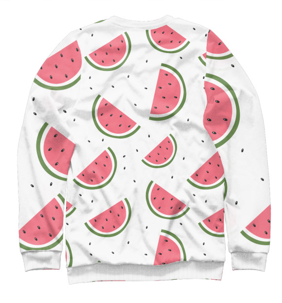 Свитшот для мальчиков с изображением Арбуз цвета Белый